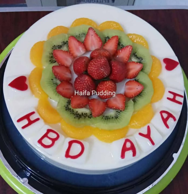 Custom Birthday Pudding Cake